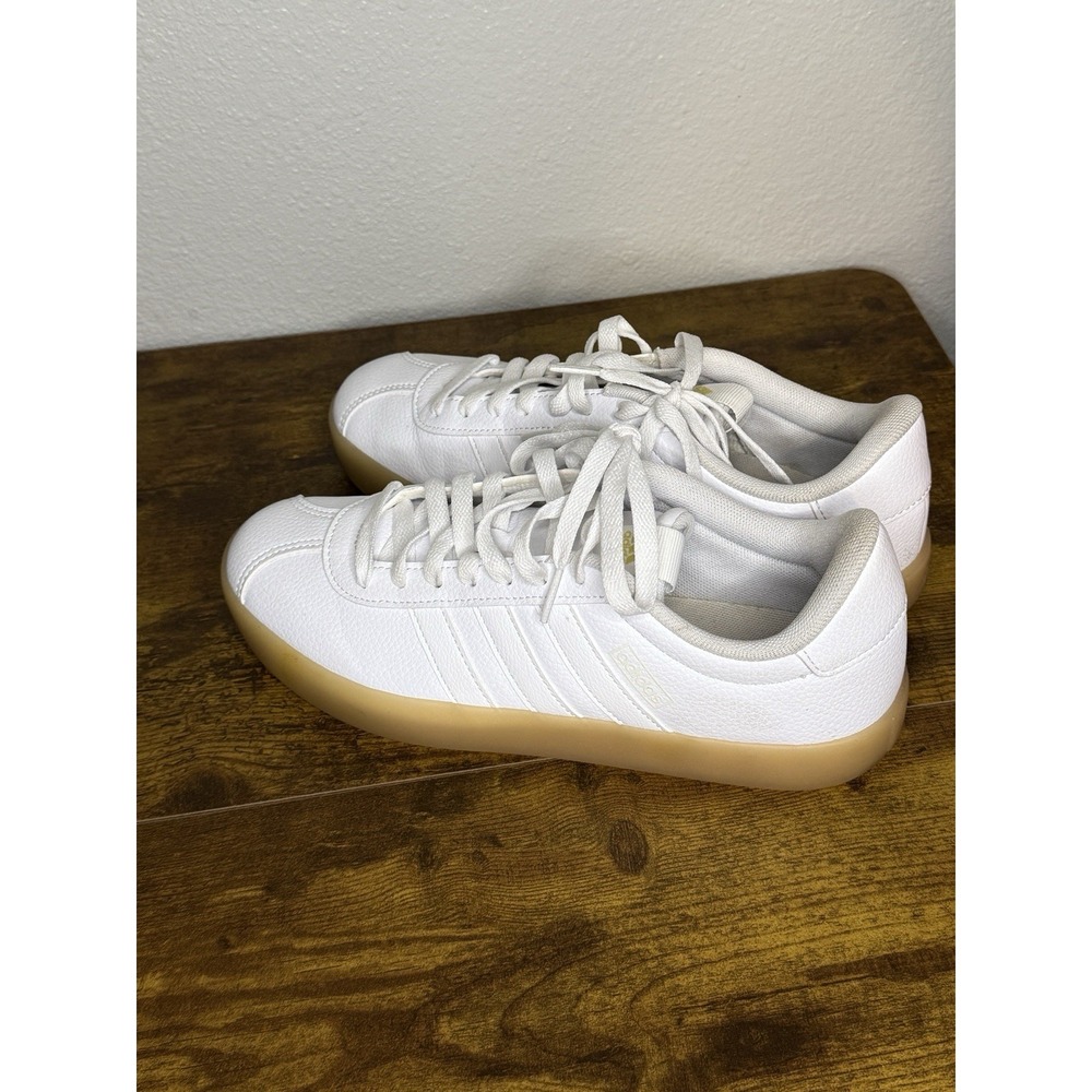 Adidas VL Court 3.0 Cloud White Gum Womens Size 8.5 - Picture 3 of 9